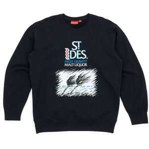 Supreme x St. Ides Malt Liquor Crewneck (Black)
